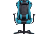 BF8000 GAMING ΠΟΛΥΘΡΟΝΑ ΓΡΑΦΕΙΟΥ, ΑΝΑΚΛΙΣΗ ΠΛΑΤΗΣ ΕΩΣ 90°, PVC ΜΑΥΡΟ - ΜΠΛΕ