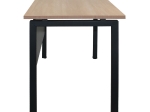 UNIT ΓΡΑΦΕΙΟ ΜΕΤΑΛΛΟ ΒΑΦΗ ΜΑΥΡΟ, MELAMINE ΑΠΟΧΡΩΣΗ SONOMA