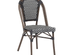 PARIS ΚΑΡΕΚΛΑ BISTRO ΑΛΟΥΜΙΝΙΟ ΚΑΡΥΔΙ, WICKER ΜΑΥΡΟ - ΑΣΠΡΟ, ΣΤΟΙΒΑΖΟΜΕΝΗ