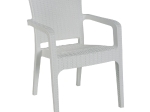 LORA ΠΟΛΥΘΡΟΝΑ ΚΗΠΟΥ ΣΤΟΙΒΑΖΟΜΕΝΗ, PP (RATTAN LOOK) ΑΠΟΧΡΩΣΗ ΑΣΠΡΟ