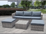 PRIMERA SET ΚΑΘΙΣΤΙΚΟ ΚΗΠΟΥ ALU, WICKER & ΜΑΞΙΛΑΡΙΑ ΓΚΡΙ, ΚΑΝΑΠΕ ΜΕ ΛΕΙΤΟΥΡΓΙΑ ΑΝΑΚΛΗΣΗΣ