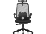 BF3950 ΠΟΛΥΘΡΟΝΑ ΓΡΑΦΕΙΟΥ ΔΙΕΥΘΥΝΤΗ, MESH ΓΚΡΙ, ΥΦΑΣΜΑ ΜΑΥΡΟ
