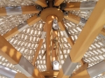 ΟΜΠΡΕΛΑ ΞΥΛΙΝΗ - ΟΞΙΑ 300X300CM, ΠΛΕΚΤΟ ΜΑΚΡΑΜΕ ΜΠΕΖ
