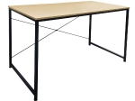 ΓΡΑΦΕΙΟ Η/Υ ΜΕΤΑΛΛΟ ΒΑΦΗ ΜΑΥΡΟ, MELAMINE BEECH