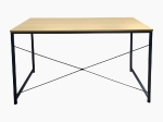 ΓΡΑΦΕΙΟ Η/Υ ΜΕΤΑΛΛΟ ΒΑΦΗ ΜΑΥΡΟ, MELAMINE BEECH