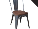 RELIX WOOD ΚΑΡΕΚΛΑ-PRO, ΣΤΟΙΒΑΖΟΜΕΝΗ, ΜΕΤΑΛΛΟ ΒΑΦΗ ANTIQUE BLACK,ΚΑΘΙΣΜΑ DARK OAK