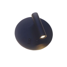 Φωτιστικό Τοίχου-Απλίκα Led 43418 14x14cm 3W+6W Black Inlight