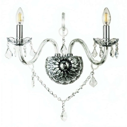 Φωτιστικό Τοίχου-Απλίκα 43391-2 35x37,5cm 2xΕ14 Clear Inlight Κρύσταλλο