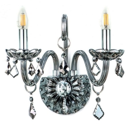 Φωτιστικό Τοίχου-Απλίκα 43391-2 35x37,5cm 2xΕ14 Transparent Inlight
