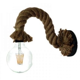 Φωτιστικό Τοίχου-Απλίκα 43367 25x20cm 1xΕ27 Natural-Black Inlight