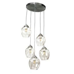 Φωτιστικό Οροφής 4474-5 30x90cm 5xΕ27 Nickel Inlight