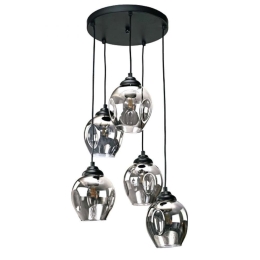 Φωτιστικό Οροφής 4474-5 30x90cm 5xE27 Black Inlight