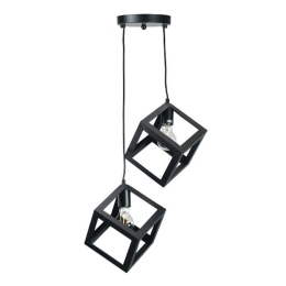Φωτιστικό Οροφής 4400-2 Φ20cm 2xΕ27 Black Inlight