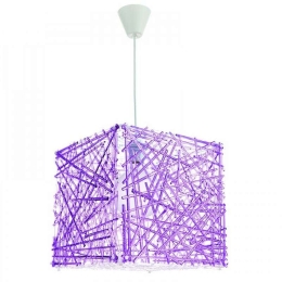 Φωτιστικό Οροφής 4339 30x30cm 1xΕ27 Purple Inlight
