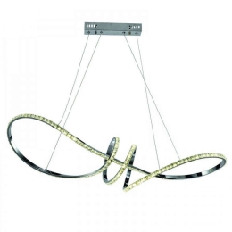 Φωτιστικό Οροφής Led 6182 90x120cm 6000Lm Chrome Inlight