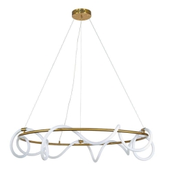 Φωτιστικό Οροφής Led 6017-Α 80cm 6400Lm Gold Inlight
