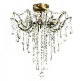 Φωτιστικό Οροφής-Πλαφονιέρα 5249-6 60x62cm 6xΕ14 Bronze Inlight Γυαλί