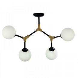 Φωτιστικό Οροφής 6167-4 110x70cm 4xG9 Black-Gold Inlight Μέταλλο,Γυαλί
