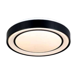 Φωτιστικό Οροφής-Πλαφονιέρα Led 42179-B 40x8cm 2200Lm Black Inlight Μέταλλο,Ακρυλικό