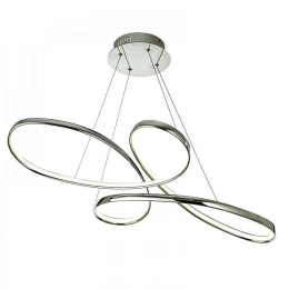 Φωτιστικό Οροφής Led 6151 L100cm 4200Lm Chrome Inlight Μέταλλο,Ακρυλικό