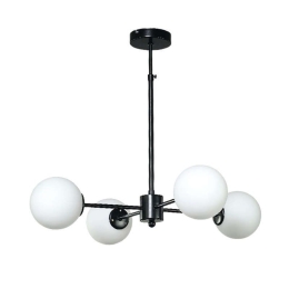 Φωτιστικό Οροφής 5315-4 45x75cm 4xG9 Black-White Inlight Μέταλλο,Γυαλί