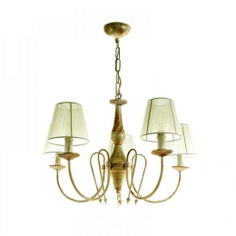 Φωτιστικό Οροφής 5308-5 60x42cm 5xE14 Antique White Inlight Μέταλλο,Ύφασμα