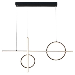 Φωτιστικό Οροφής 6043 100x45cm Led 4400Lm 55W 3000K Black Inlight