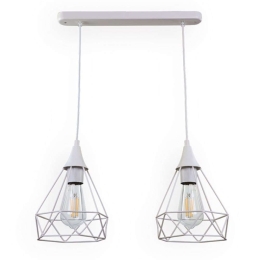 Φωτιστικό Οροφής - Ράγα 4024-2-WH-RAIL 40x26cm 2xΕ27 White Inlight