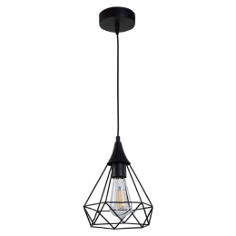 Φωτιστικό Οροφής 4024-BL 16x26cm 1xE27 Black Inlight