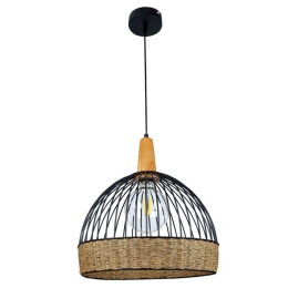 Φωτιστικό Οροφής 4027-Α 35x39cm 1xE27 Black-Brown Inlight