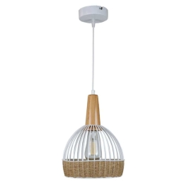 Φωτιστικό Οροφής 4028-Β 20x30cm 1xE27 White-Brown Inlight