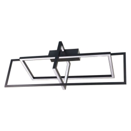 Φωτιστικό Οροφής 6055-BL 90x24cm Dim Led 2800Lm 35W 3000Κ Black Inlight