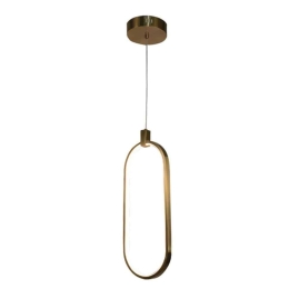 Φωτιστικό Οροφής 6059-GL 17x52cm Led 14W 3000K Gold Inlight