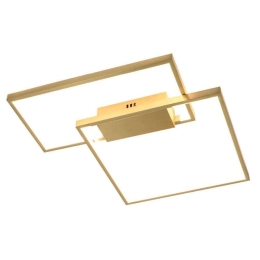 Φωτιστικό Οροφής 6066-GL 45cm Dim Led 3050Lm 38W Gold Inlight