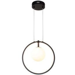 Φωτιστικό Οροφής 6061-BL Φ30cm 1xG9 14W Black-White Inlight
