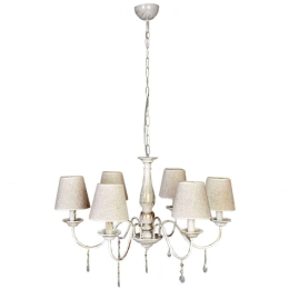 Φωτιστικό Οροφής - Πολυέλαιος 5010-5 65x30cm 6xE14 Beige-White Inlight