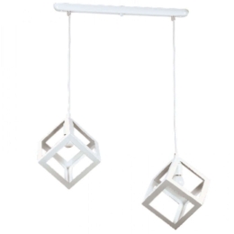 Φωτιστικό Οροφής - Ράγα 4400-2-WH 40x160cm 2xE27 White Inlight