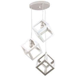 Φωτιστικό Οροφής 4400-3-WH 26x16x120cm 3xE27 White Inlight