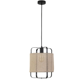 Φωτιστικό Οροφής 4043 27x35cm 1xE27 Natural-Black Inlight