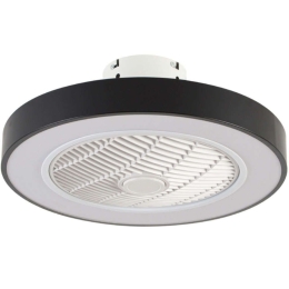 Ανεμιστήρας Οροφής Chilko 101000320 Με Φως Led Και Τηλεχειριστήριο Φ50x19cm 36W Black Inlight Διάμετρος 50cm