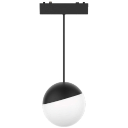 Φωτιστικό Κρεμαστό Μαγνητικής Ράγας Ultra-Thin T04301-BL Φ10x100cm Led 420lm 6W 3000K Black-White Inlight