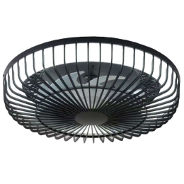 Ανεμιστήρας Ορόφης Waterton 101000620 Φ55x25cm Με Φως Dim Led 72W Black Itlighting Διάμετρος 55 cm