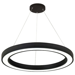 Φωτιστικό Οροφής 6073-60-BL Φ60x9cm Led 5450lm 68W Black Inlight