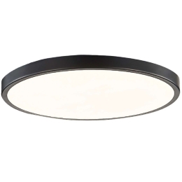 Φωτιστικό Οροφής - Πλαφονιέρα 42035-B-Black Φ60x5cm Led 8800lm 110W Black Inlight