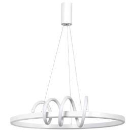 Φωτιστικό Οροφής 6076-WH Φ60cm Led 44W White Inlight