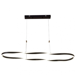 Φωτιστικό Οροφής - Ράγα 6077-BL 100cm Led 6400lm 76W Black Inlight