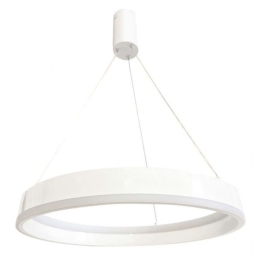 Φωτιστικό Οροφής 6090-WH Φ60cm Led 5400lm 60W White Inlight