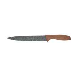 Μαχαίρι Κρέατος 01-2763 Stone Ανοξείδωτο Ατσάλι Silver-Brown Estia Ανοξείδωτο Ατσάλι