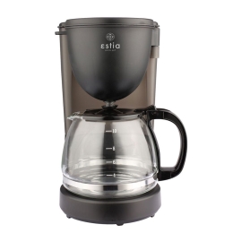Καφετιέρα Γαλλικού Καφέ Plus 06-10058 750W 1.25LT Black Estia Γυαλί
