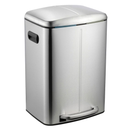 Κάδος Ανακύκλωσης 01-8604 20+20Lt Inox Matte Estia Ανοξείδωτο Ατσάλι